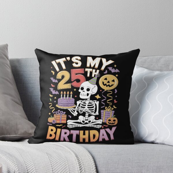 Item preview, It's My 25th Birthday Halloween Skeleton Matching Party  designed and sold by AquaKiev.