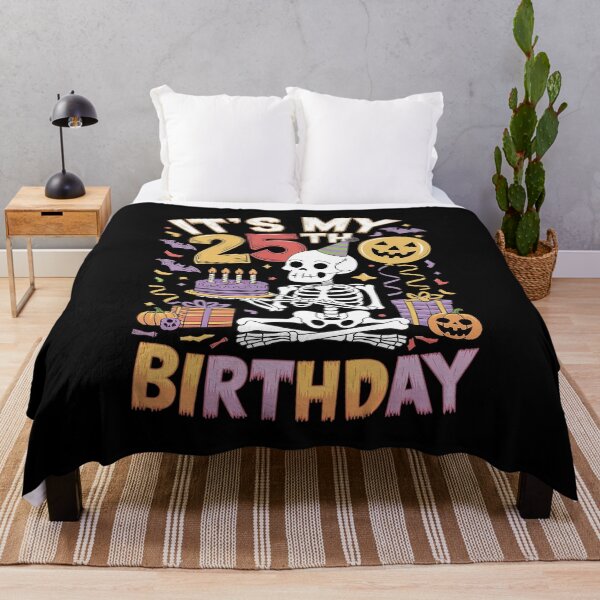 Item preview, It's My 25th Birthday Halloween Skeleton Matching Party  designed and sold by AquaKiev.