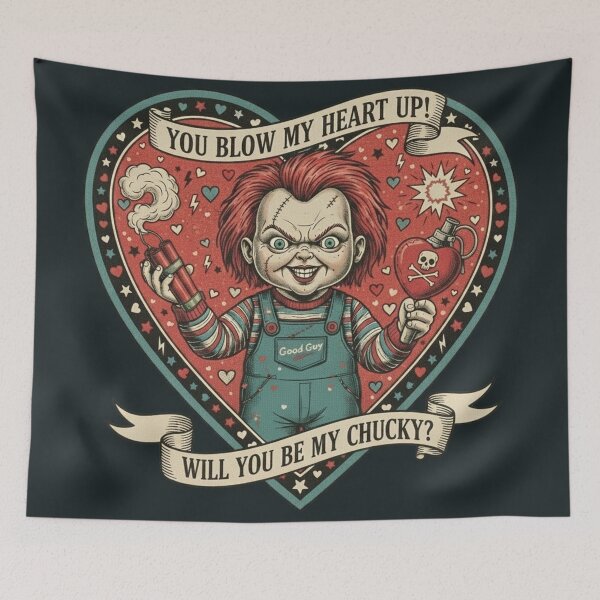 Item preview, You Blow My Heart Up - Chucky Horror Valentine designed and sold by Art's Diner.