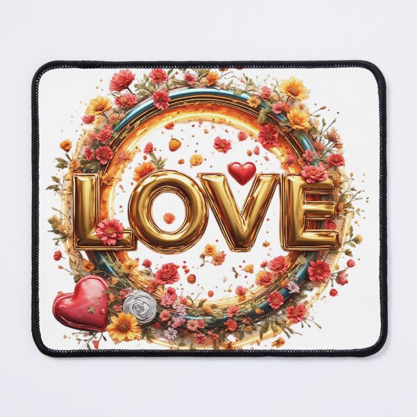 Item preview,  Golden Love Inscribed in Radiant Floral Ring designed and sold by newvisionart191.