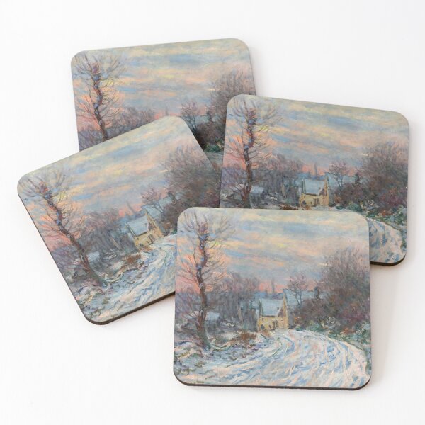 Item preview, Lentree De Giverny En Hiver by Claude Monet: Winter Impressionist Poster designed and sold by artofuniverse.