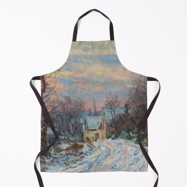 Item preview, Lentree De Giverny En Hiver by Claude Monet: Winter Impressionist Poster designed and sold by artofuniverse.