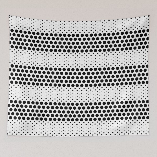 Item preview, Dotwave Black Polka Dots on White designed and sold by POLKAIWERX.