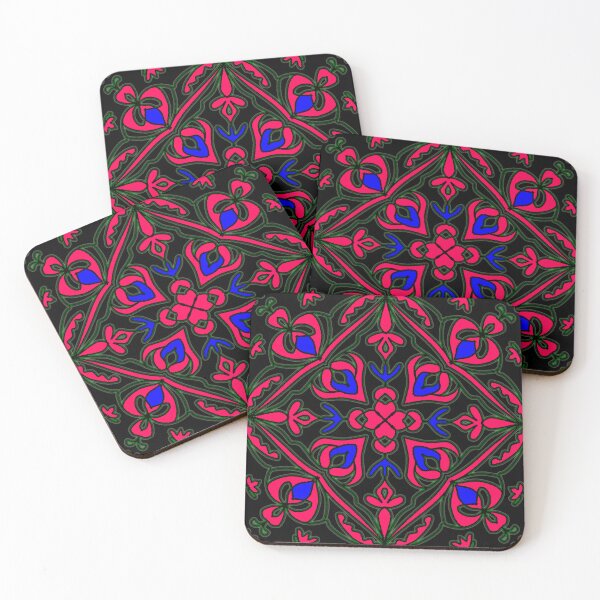 Item preview, Geometric Heart and Floral Diamond Pattern designed and sold by nighttime1990.