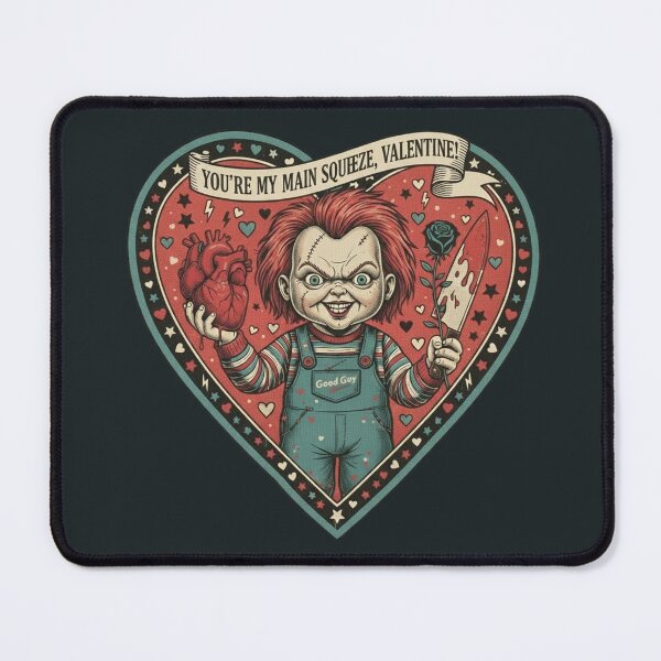 Item preview, Chucky Main Squeeze - Horror Valentine Tattoo designed and sold by Art's Diner.