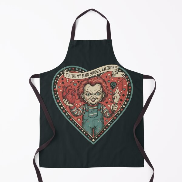 Item preview, Chucky Main Squeeze - Horror Valentine Tattoo designed and sold by Art's Diner.