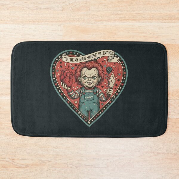 Item preview, Chucky Main Squeeze - Horror Valentine Tattoo designed and sold by Art's Diner.