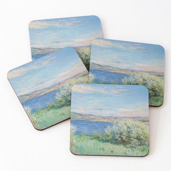 Item preview, Les Bords De La Seine Pres De Vetheuil by Claude Monet: Impressionist Landscape Poster designed and sold by artofuniverse.