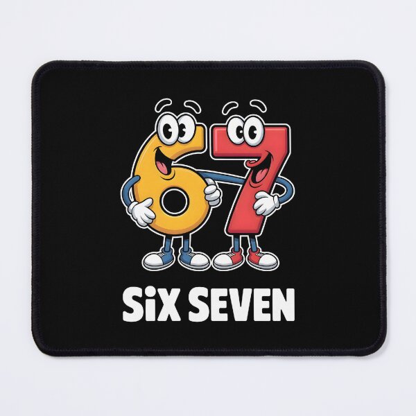 Item preview, Six Seven Cartoon Numbers designed and sold by CalmDownZone ⭐️⭐️⭐️⭐️⭐️.