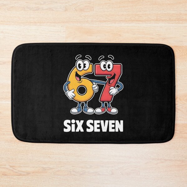 Item preview, Six Seven Cartoon Numbers designed and sold by CalmDownZone ⭐️⭐️⭐️⭐️⭐️.
