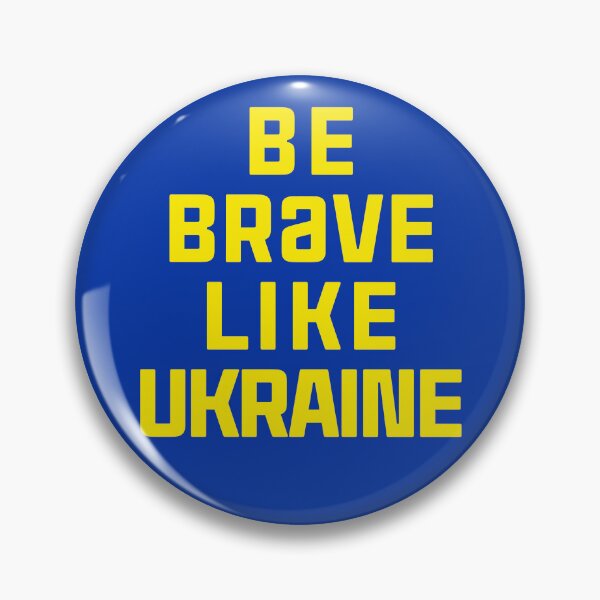 Item preview, Be Brave Like Ukraine Support Ukrainian Peace Russia War of Aggression designed and sold by Space Ghettos.