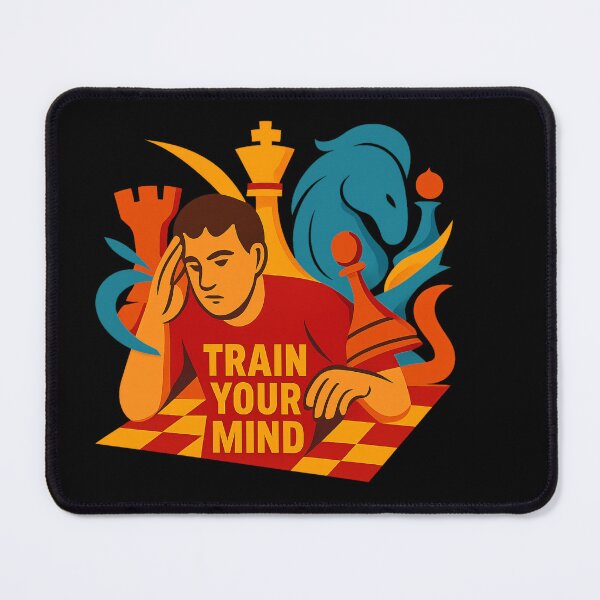 Item preview, Train Your Mind - Abstract Chess Sports Illustration designed and sold by MKreative Studio.