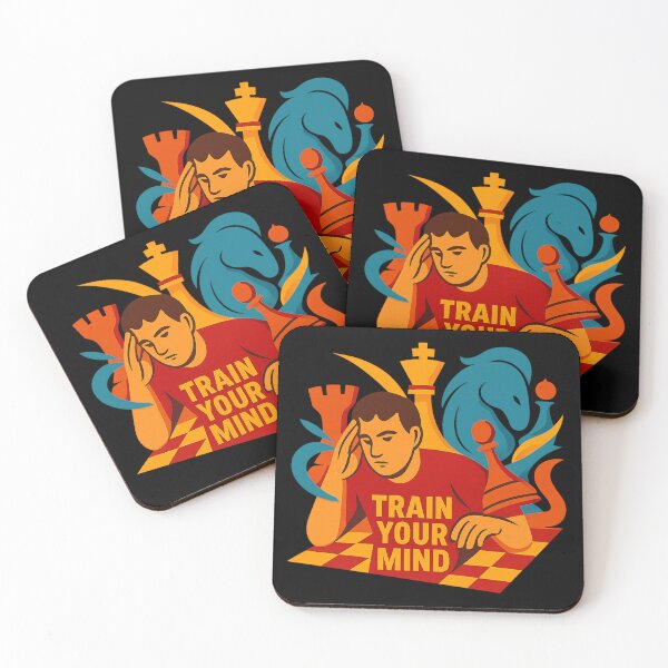 Item preview, Train Your Mind - Abstract Chess Sports Illustration designed and sold by MKreative Studio.
