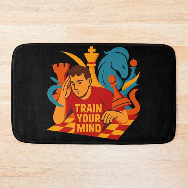 Item preview, Train Your Mind - Abstract Chess Sports Illustration designed and sold by MKreative Studio.