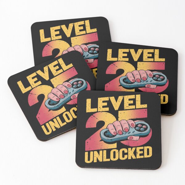 Item preview, Womens Level 25 Unlocked 25 Year Old Gamer Video Game 25th Birthday  designed and sold by MarryIsMonth.