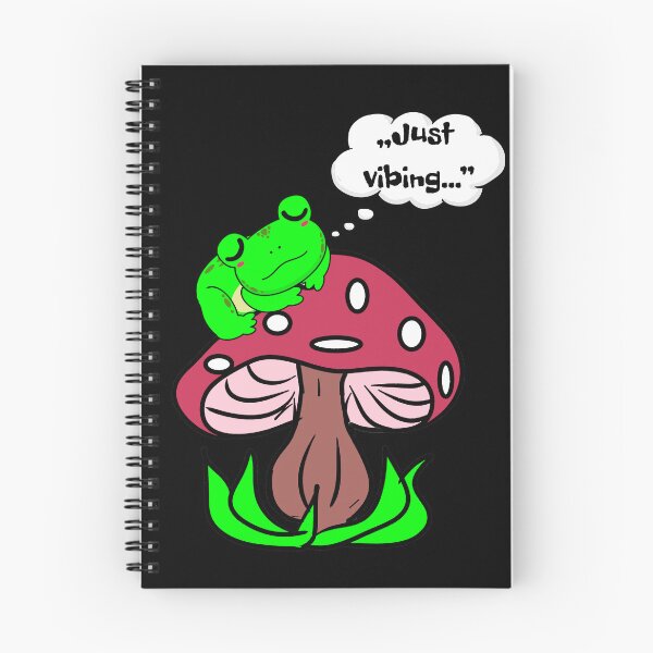 Item preview, Frog on Mushroom – Just Vibing  designed and sold by MargoMalej.