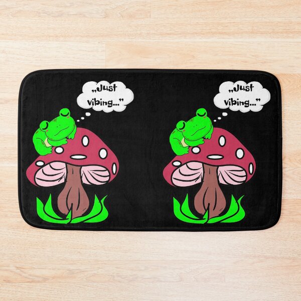 Item preview, Frog on Mushroom – Just Vibing  designed and sold by MargoMalej.