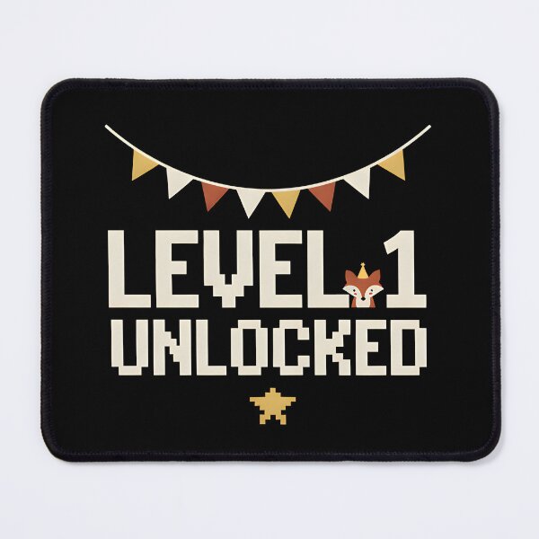 Item preview, Gamer Birthday Level 1 Unlocked Fox designed and sold by Fuechse.