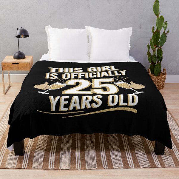 Item preview, Womens This Girl Is Officially 25 Years Old 25th Birthday designed and sold by MarryIsMonth.