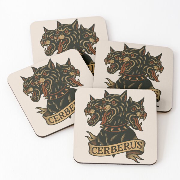 Item preview, Cerberus Greek Mythology Tattoo Art – Hound of Hades designed and sold by Roger-C.