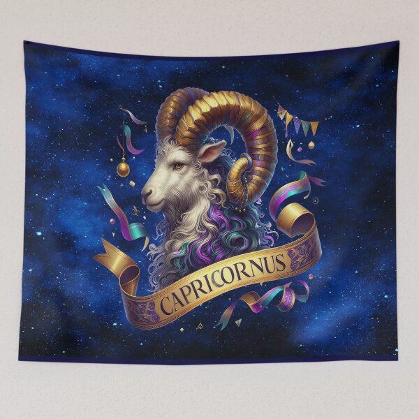Item preview, Capricornus Zodiac – Mardi Gras Reign of the Sea Goat designed and sold by MysticOzzy.