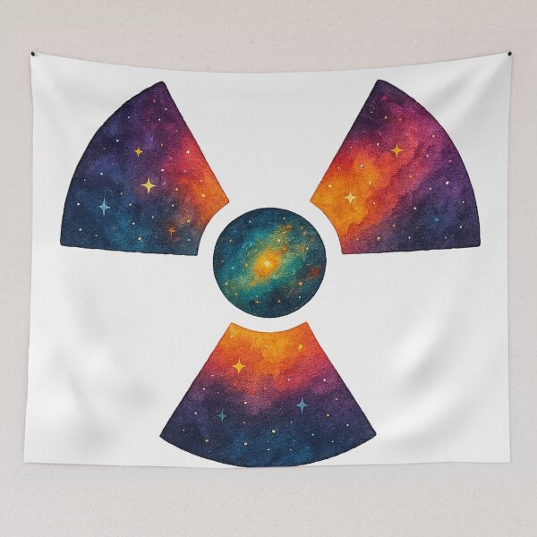 Item preview, Galactic Radiation Symbol Space Art designed and sold by chromatalove.