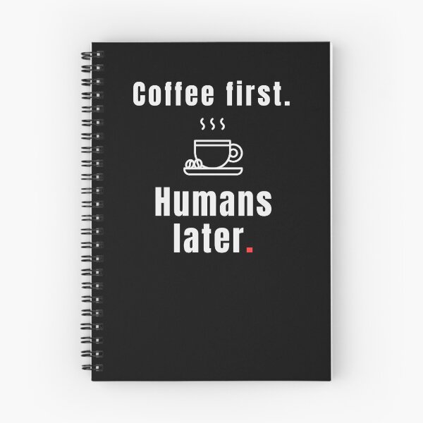 Item preview, Coffee First Humans Later – Funny Introvert Coffee Quote - Vintage designed and sold by MK-Charlie.