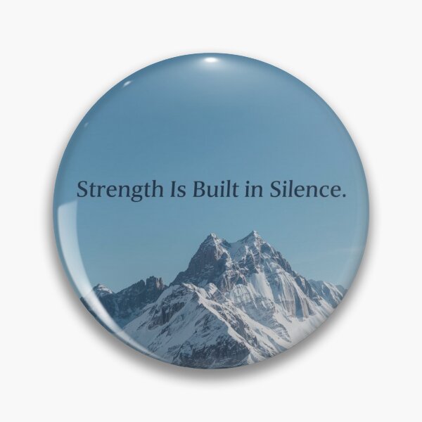 Item preview, Strength is Built in Silence designed and sold by RisingWolfStudio.