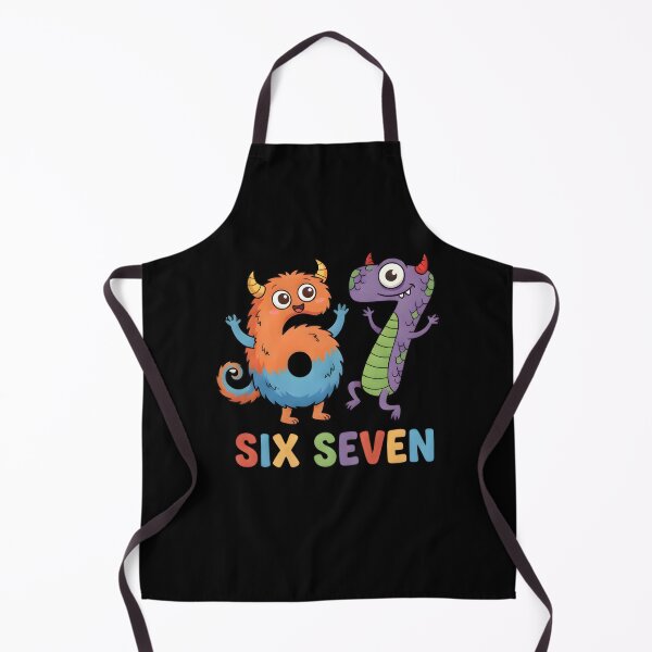 Item preview, Six Seven Monster Characters – Funny Cartoon Design designed and sold by CalmDownZone ⭐️⭐️⭐️⭐️⭐️.