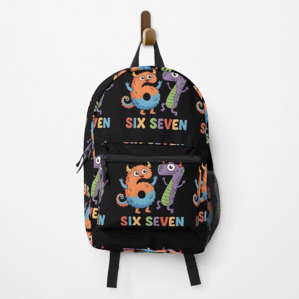 Item preview, Six Seven Monster Characters – Funny Cartoon Design designed and sold by CalmDownZone ⭐️⭐️⭐️⭐️⭐️.