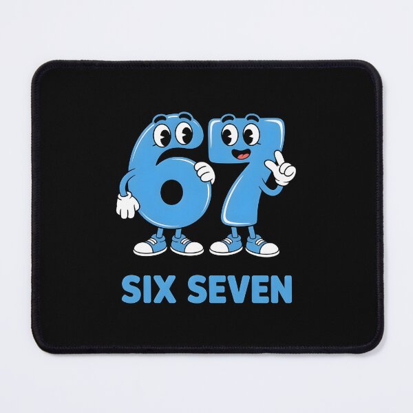 Item preview, Cute Six Seven Characters – Fun Kids Style Design designed and sold by CalmDownZone ⭐️⭐️⭐️⭐️⭐️.