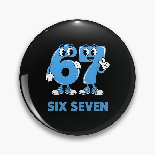 Item preview, Cute Six Seven Characters – Fun Kids Style Design designed and sold by CalmDownZone ⭐️⭐️⭐️⭐️⭐️.