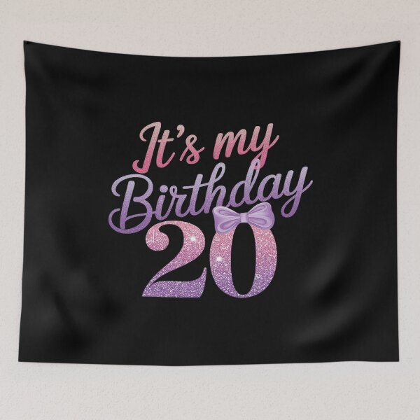 Item preview, It's My Birthday 20 Year Old Cute 20th Birthday Girls  designed and sold by AquaKiev.