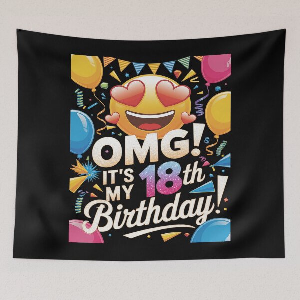 Item preview, 18th Birthday Balloon 18 Years Old Bday designed and sold by MythWoot.