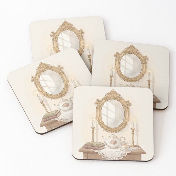 Item preview, Vintage Coquette Teatime Aesthetic Still Life Illustration designed and sold by MAGICKEY2024.