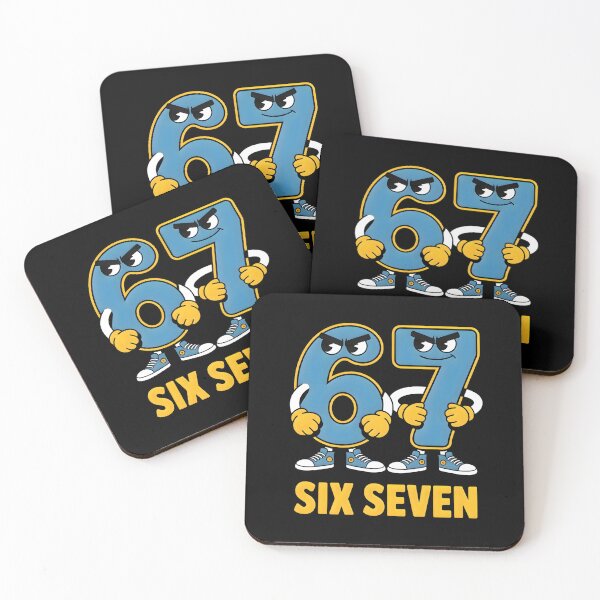Item preview, Six Seven Angry Cartoon Numbers designed and sold by CalmDownZone ⭐️⭐️⭐️⭐️⭐️.
