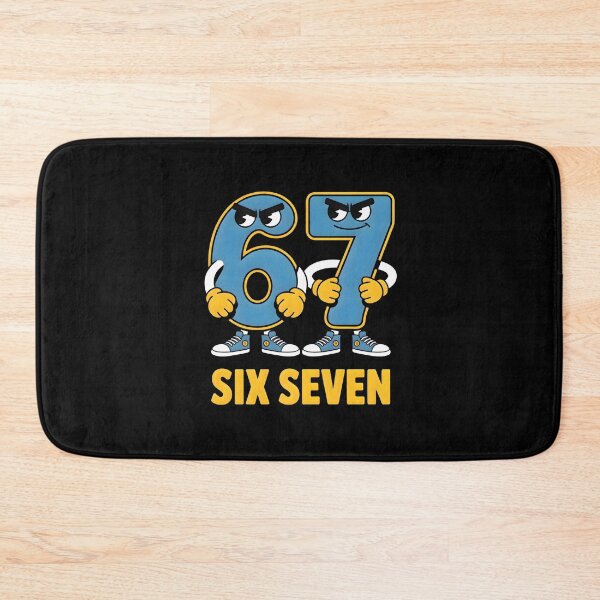 Item preview, Six Seven Angry Cartoon Numbers designed and sold by CalmDownZone ⭐️⭐️⭐️⭐️⭐️.