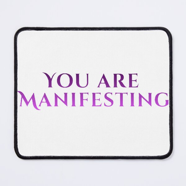 Item preview, You Are Manifesting – Spiritual Affirmation Typography Design designed and sold by MysticPurpleHue.