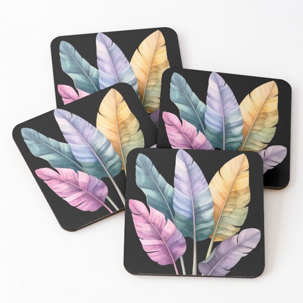 Item preview, Exotic elegance: Banana leaves in pastel colors designed and sold by LiskoDesign.