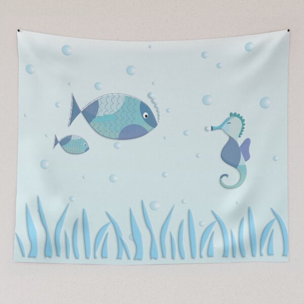 Item preview, FRIENDS AT THE BOTTOM OF THE SEA designed and sold by Art2Be-Studio.