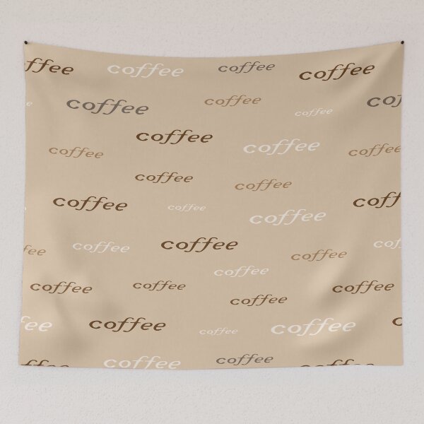 Item preview, seamless pattern with coffee lettering designed and sold by andbeldesign.