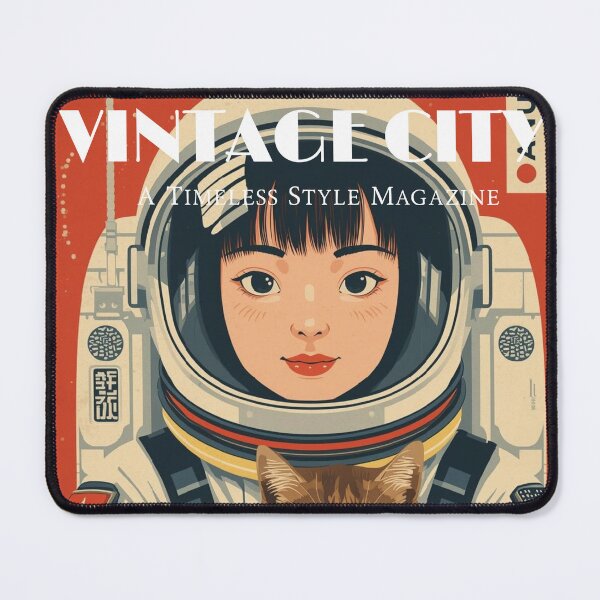 Item preview, Japanese Anime Girl Astronaut Cat designed and sold by Vintage City.