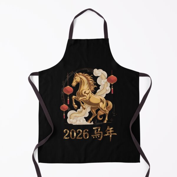 Item preview, 2026 Year of the Horse – Luxury Gold Chinese Zodiac Design designed and sold by CalmDownZone ⭐️⭐️⭐️⭐️⭐️.