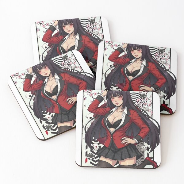 Item preview, Red Blazer Gambling Girl - Anime School Uniform Aesthetic Art designed and sold by MugenAnime.