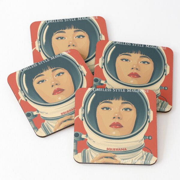Item preview, Beautiful Japanese Girl in Red Astronaut designed and sold by Vintage City.