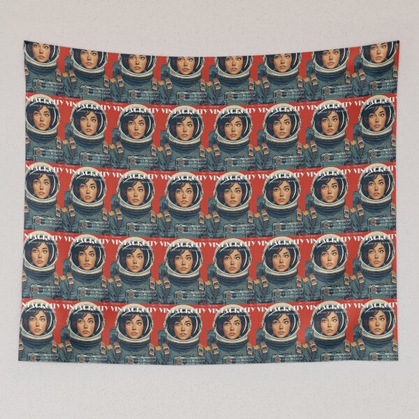 Item preview, Pretty Blue Astronaut Girl designed and sold by Vintage City.
