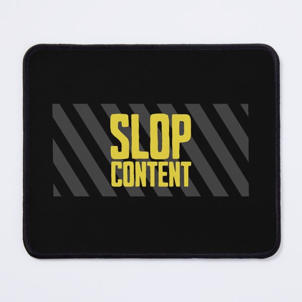 Item preview, Slop Content Warning - Ironic Brain Rot designed and sold by AnAzArt.
