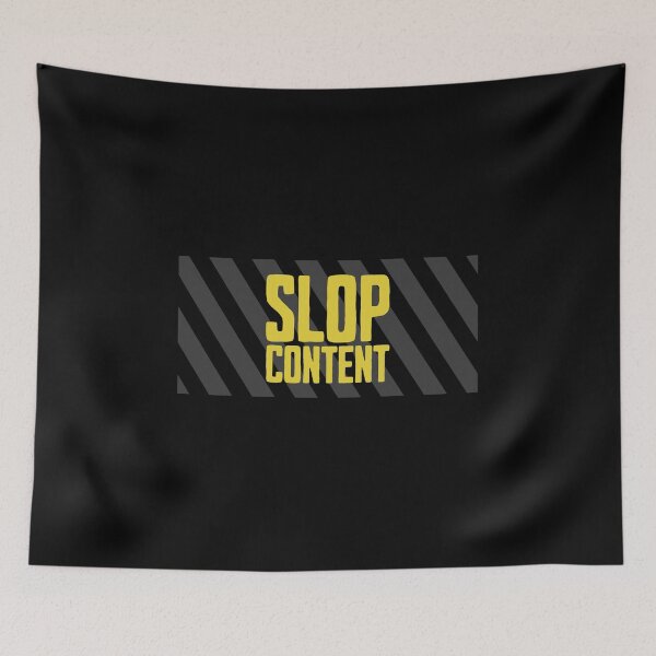 Item preview, Slop Content Warning - Ironic Brain Rot designed and sold by AnAzArt.