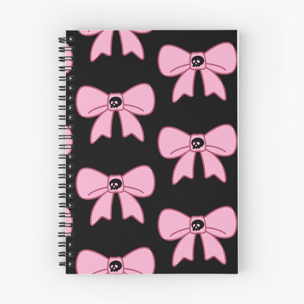 Item preview, Pastel Goth Skull Bow | Spooky Cute Pink Ribbon | Kawaii Goth Aesthetic designed and sold by LagomCreative.