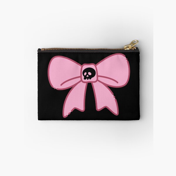Item preview, Pastel Goth Skull Bow | Spooky Cute Pink Ribbon | Kawaii Goth Aesthetic designed and sold by LagomCreative.